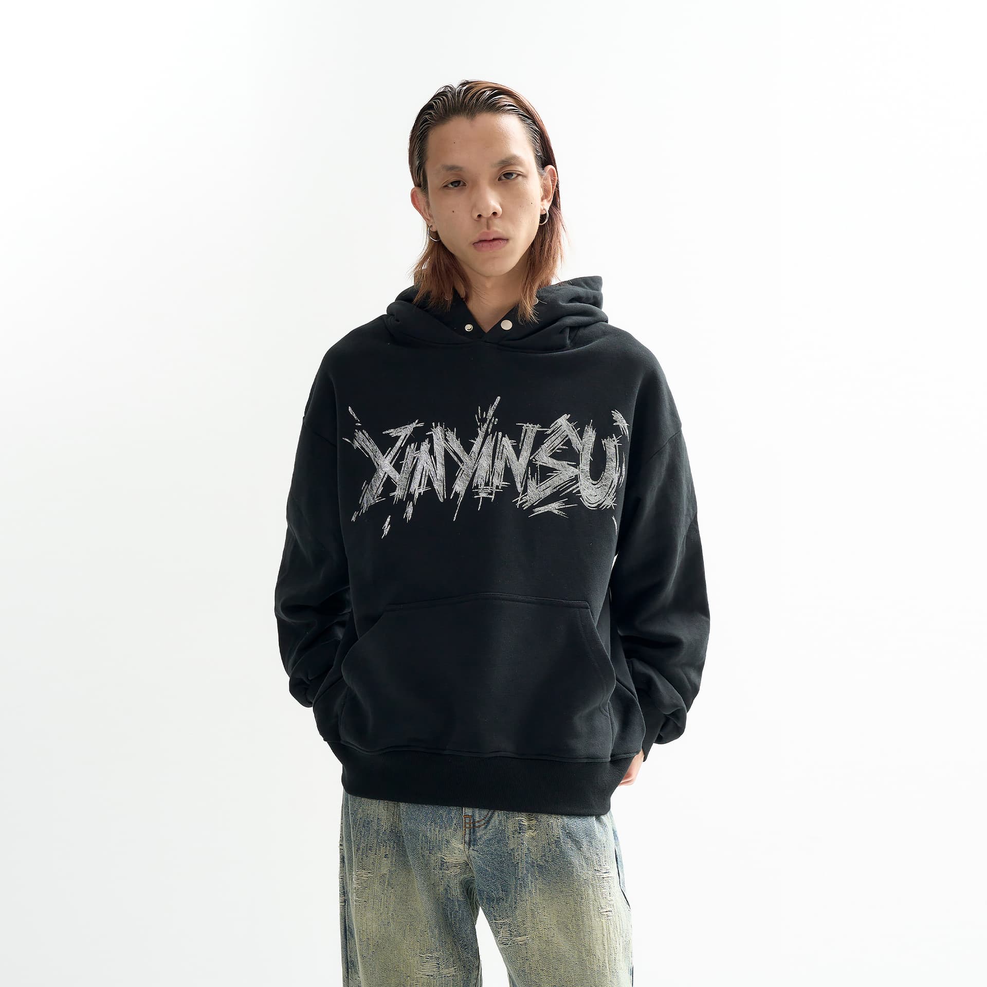 Худи XINYINSU 25FW Толстовка Унисекс - изображение 3