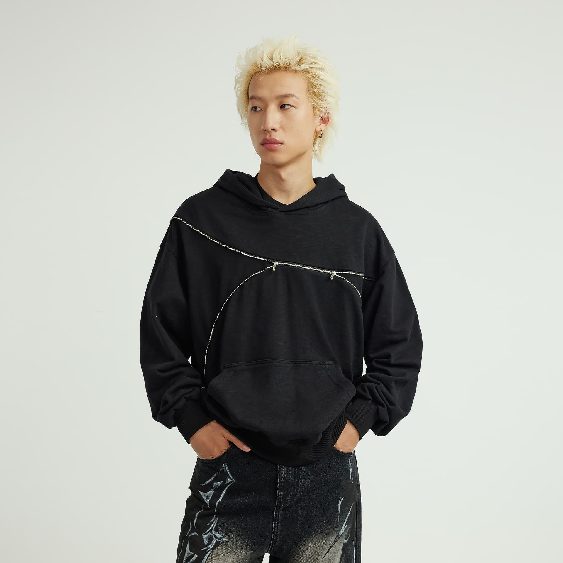 Худи XINYINSU 25FW Толстовка Унисекс - изображение 5