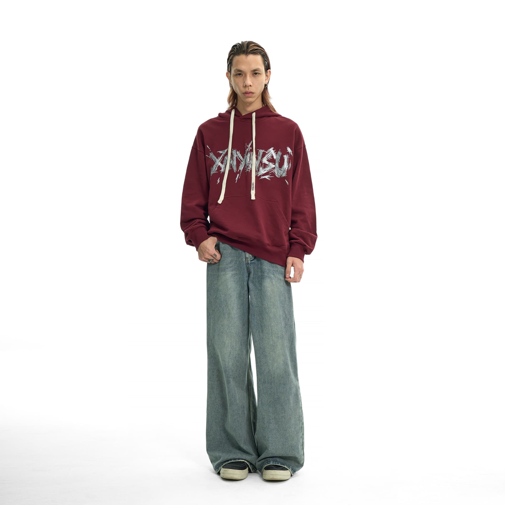 Штаны XINYINSU Blue Unisex Jeans XINYINSU Синий Унисекс Джинсы - изображение 7