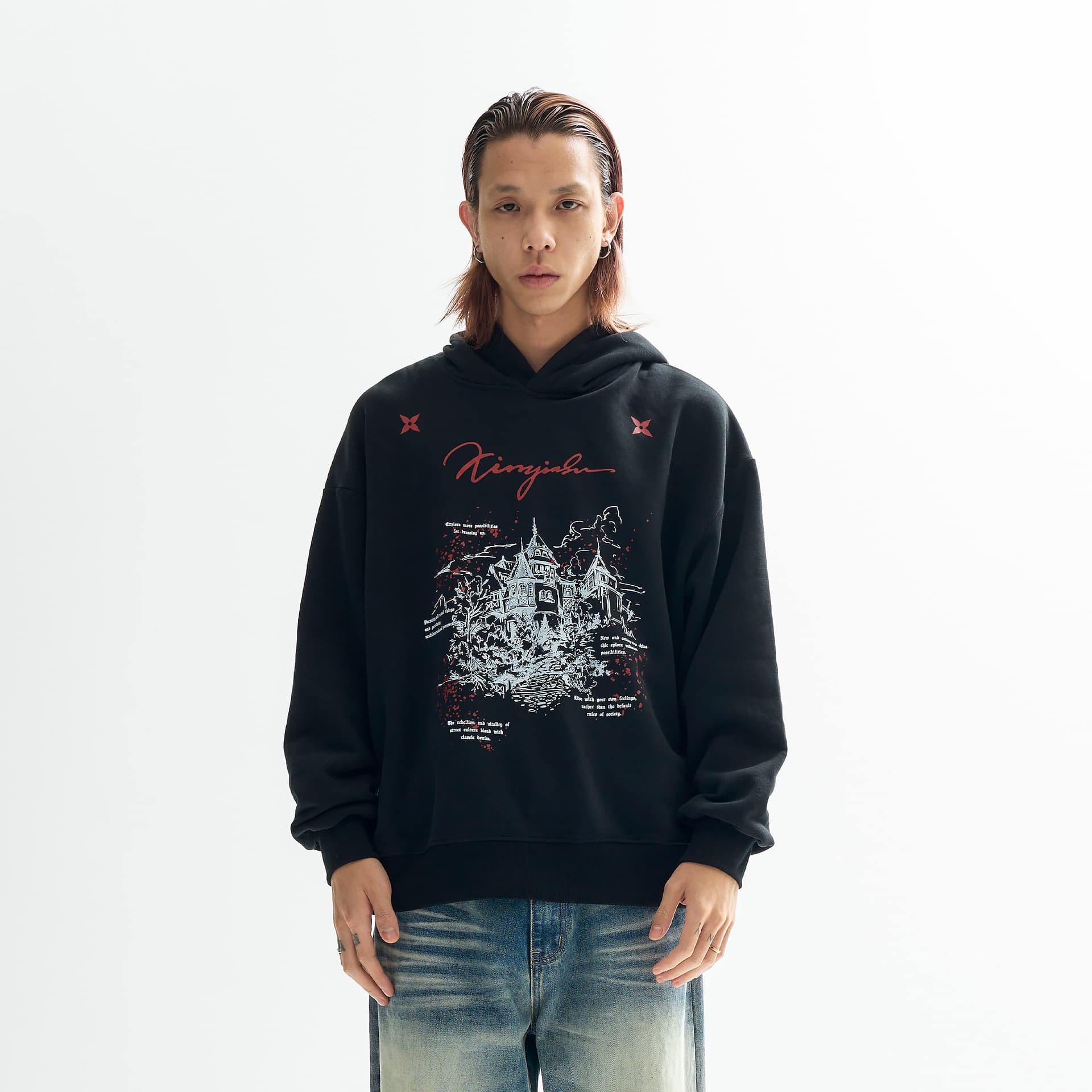 Худи XINYINSU 25FW Толстовка Унисекс - изображение 3