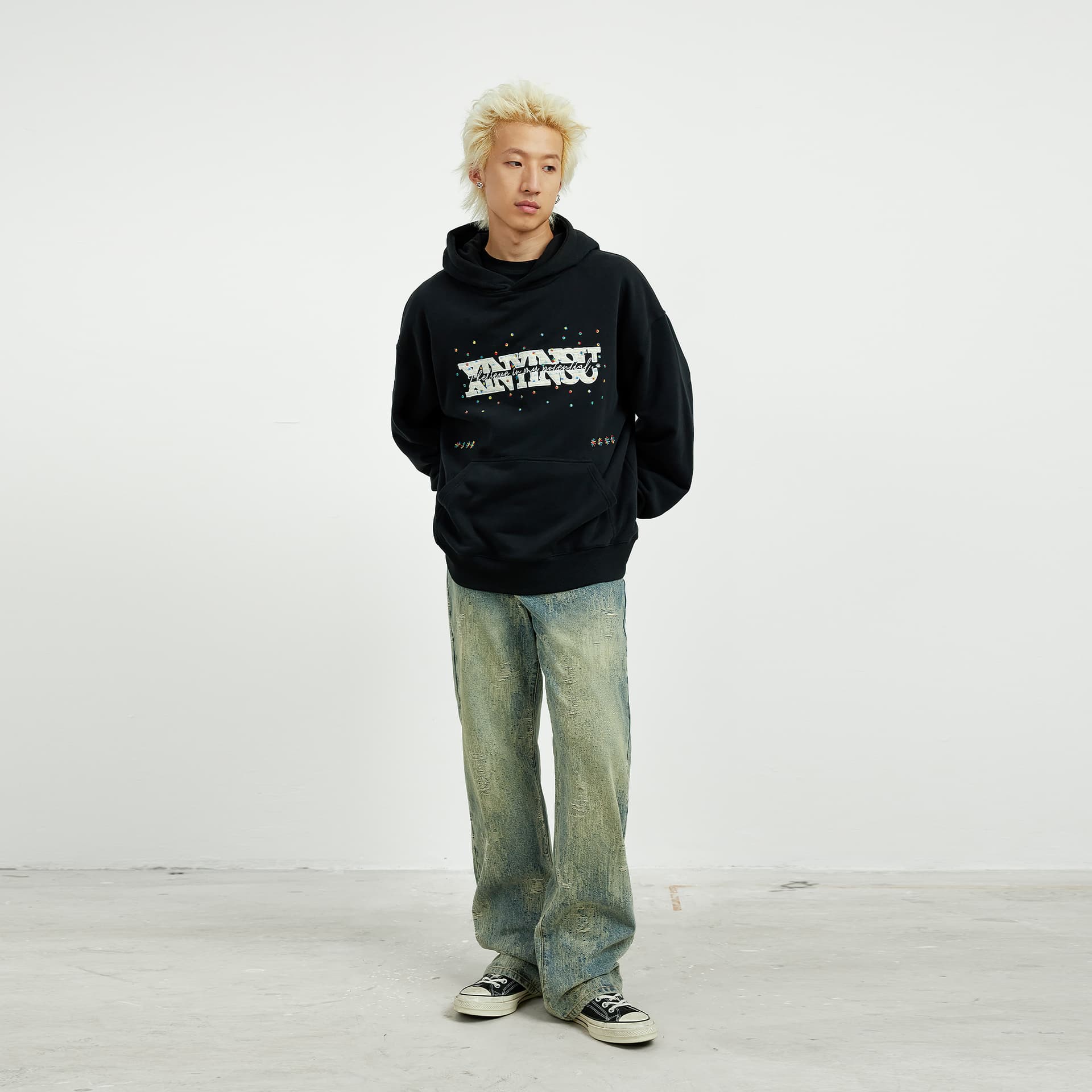 Худи XINYINSU 25FW Толстовка Унисекс - изображение 7