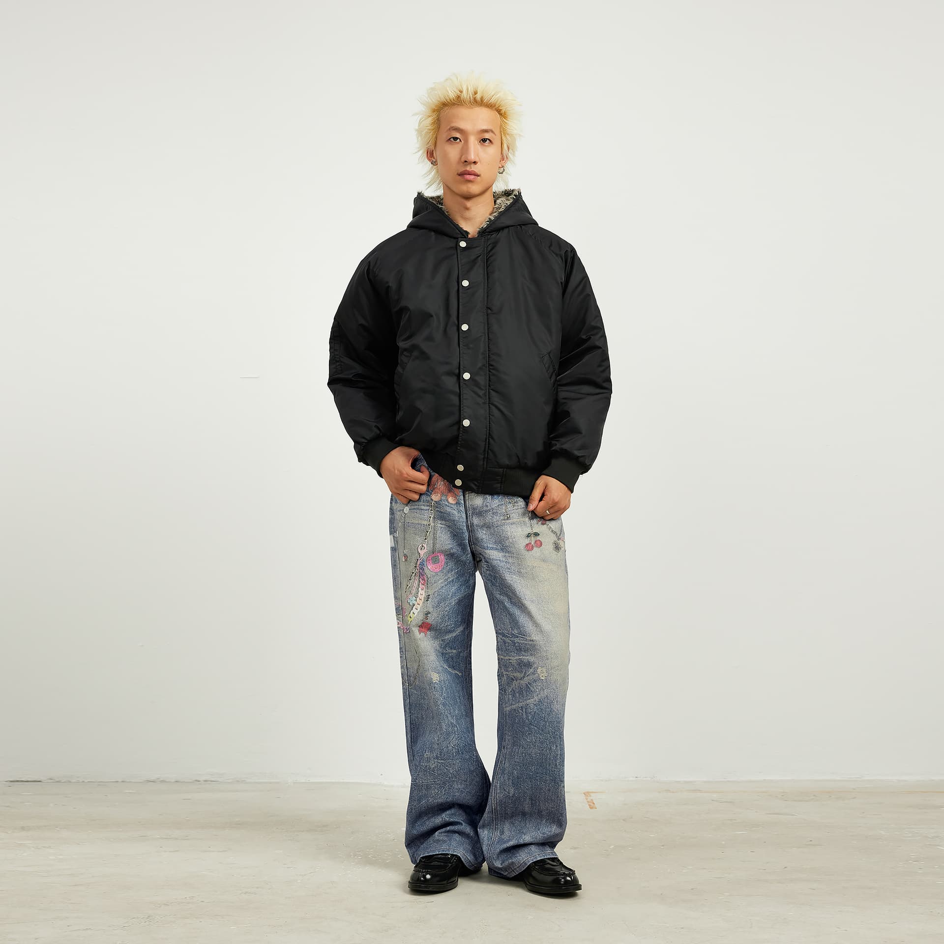 Штаны XINYINSU Blue Unisex Jeans XINYINSU Синий Унисекс Джинсы - изображение 7