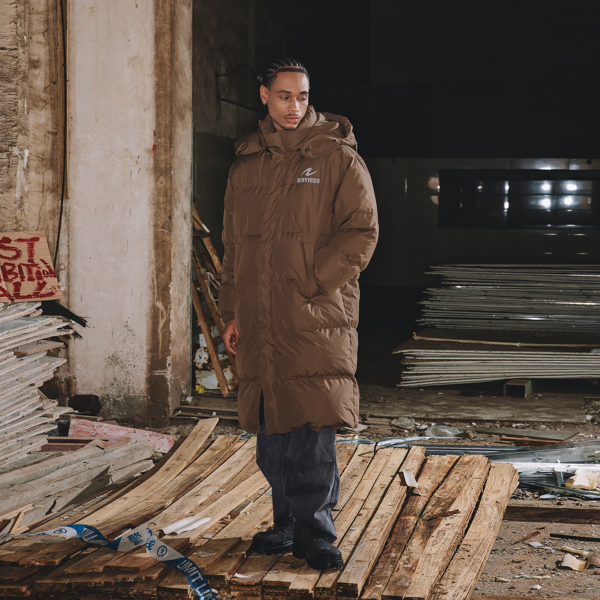 Зимняя куртка XINYINSU FW24 MIST EH Коллекция Пуховик Унисекс - изображение 6