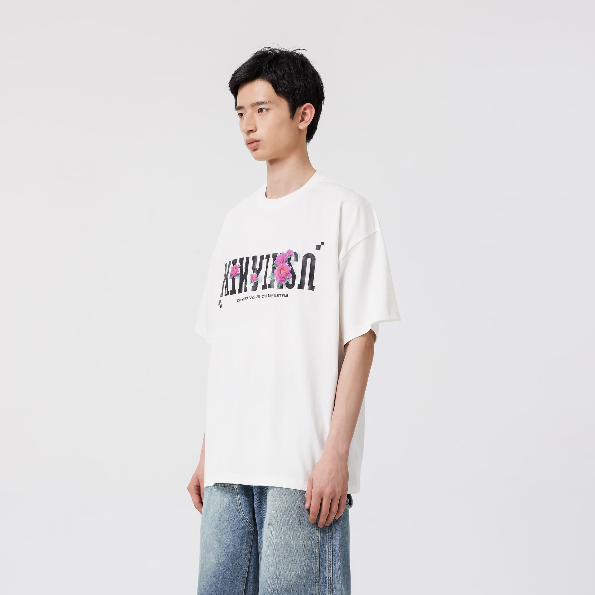 Футболка XINYINSU BLOOM X STREET T-рубашка мужская - изображение 3