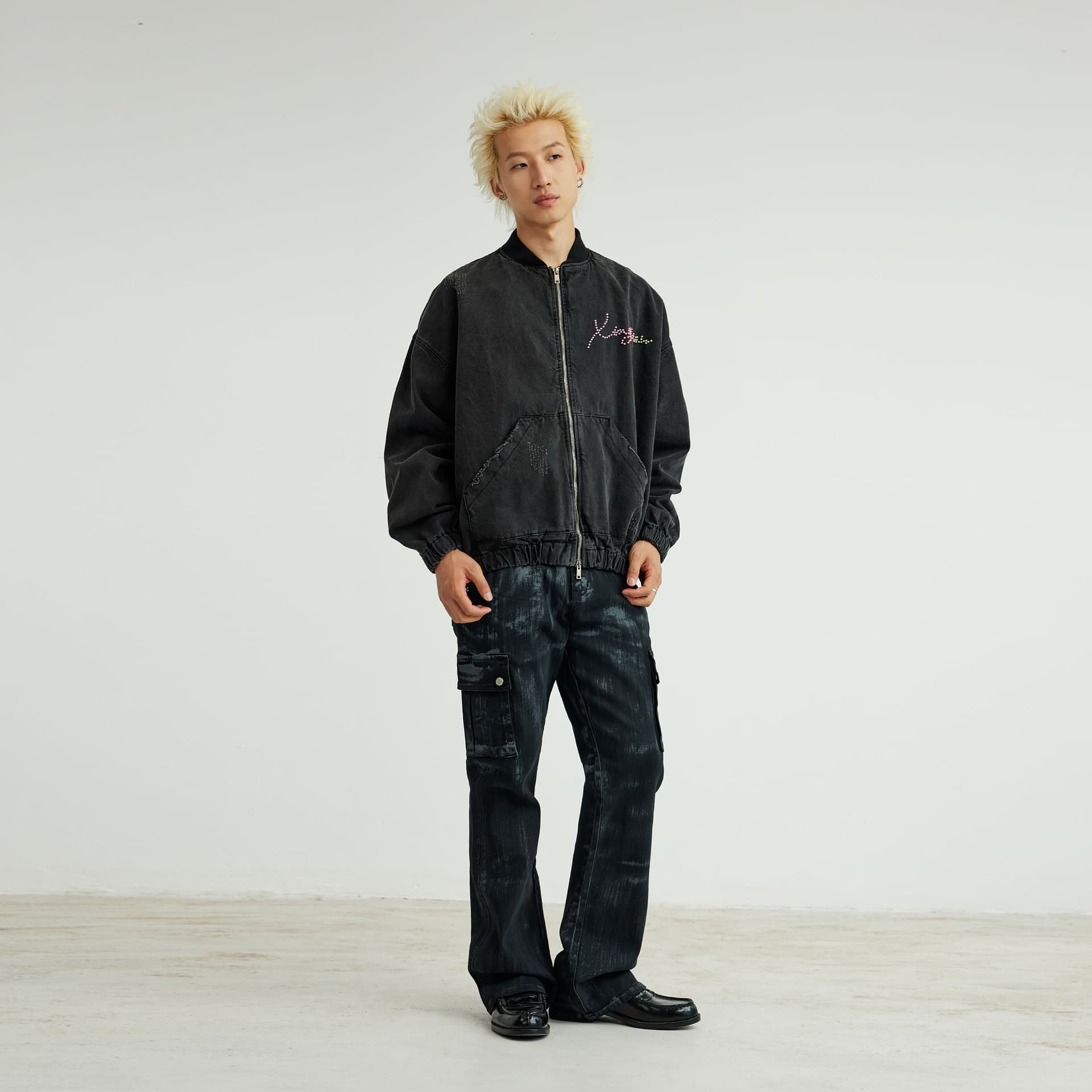 Штаны XINYINSU 25FW Джинсы Унисекс Парный - изображение 7