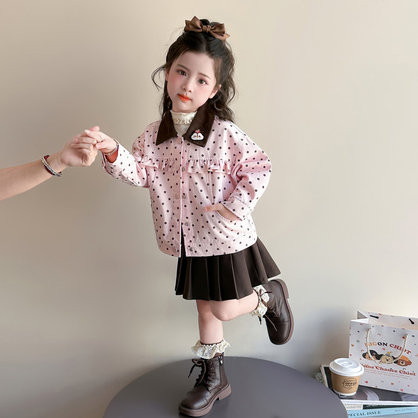 ATONGMU Розовый Kids Куртки - изображение 2
