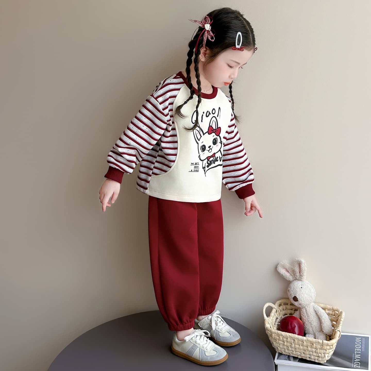 ATONGMU Красный Kids Повседневные спортивные костюмы Наборы - изображение 4