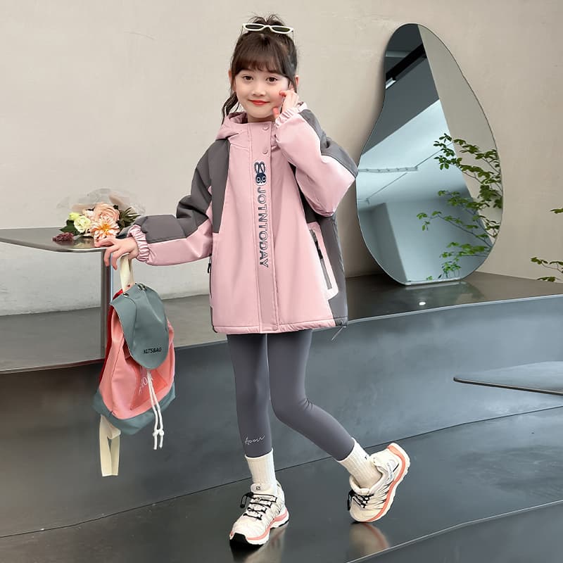 ATONGMU Розовый Kids Утеплённые куртки - изображение 5