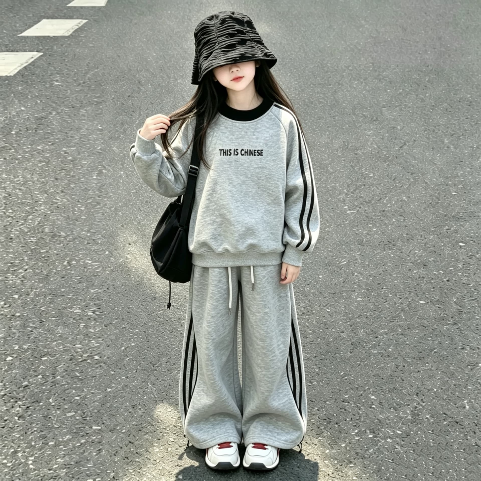 ATONGMU Серый комплект Kids Повседневные спортивные костюмы Наборы - изображение 4