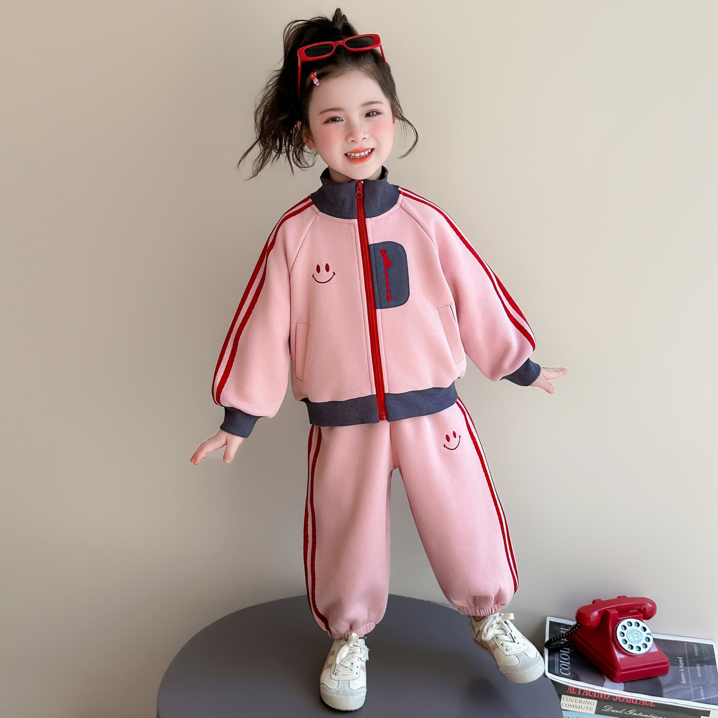 ATONGMU Розовый Kids Повседневные спортивные костюмы Наборы - изображение 5