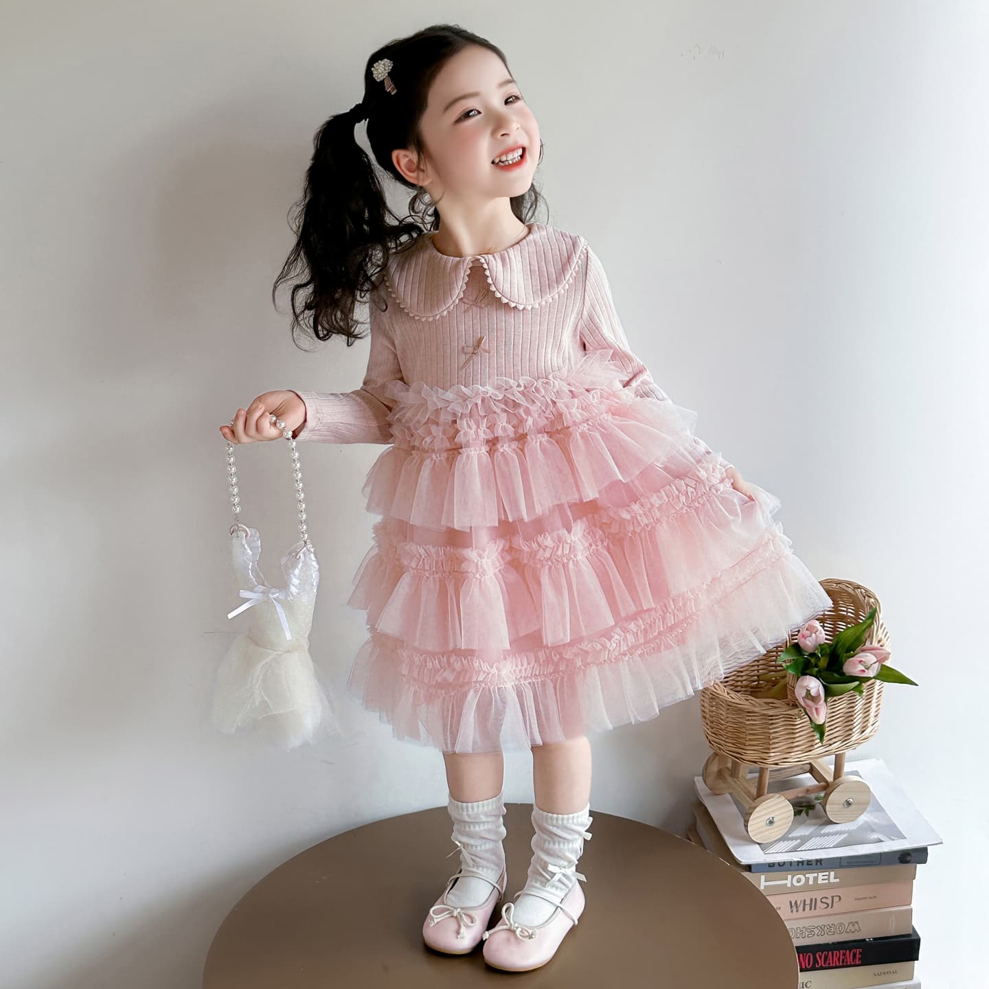 ATONGMU Розовые Детские Платья - изображение 2