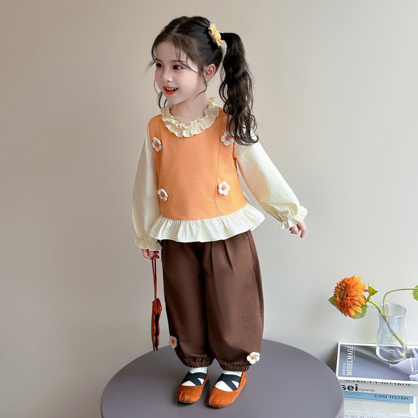 ATONGMU Апельсин Kids Повседневные спортивные костюмы Наборы - изображение 4