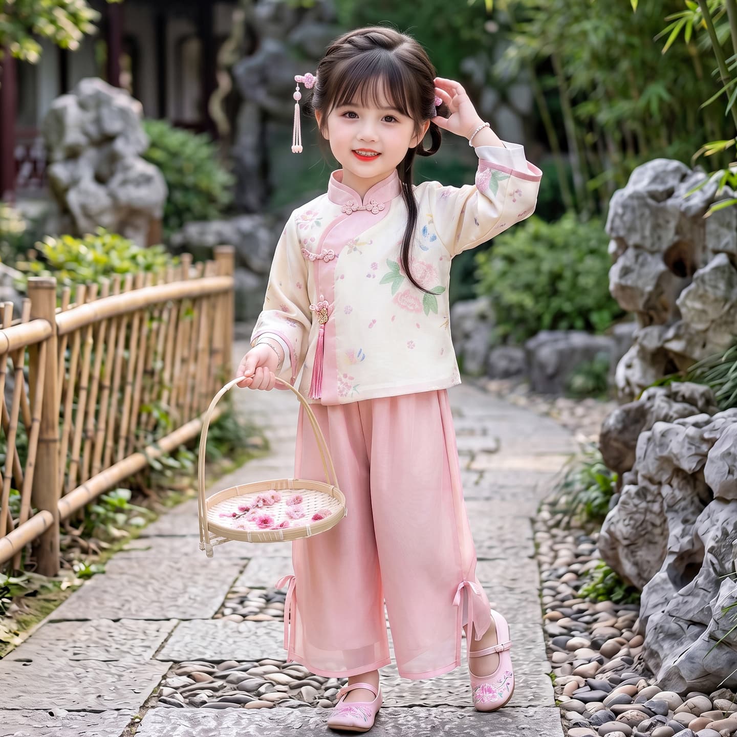 ATONGMU Розовый Kids Традиционные китайские костюмы - изображение 5