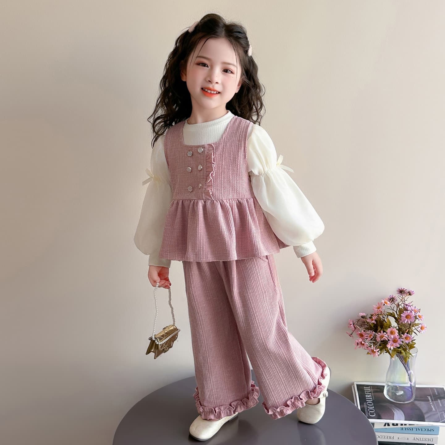 ATONGMU Розовый Kids Повседневные спортивные костюмы Наборы - изображение 4