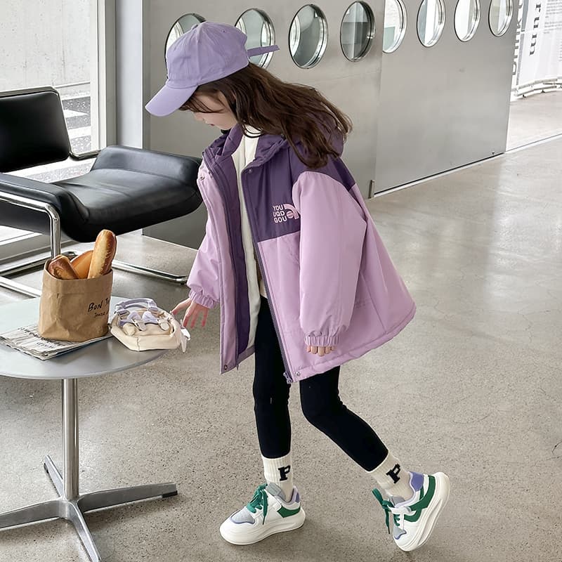 ATONGMU Фиолетовый Весна-осень Kids Парки - изображение 4
