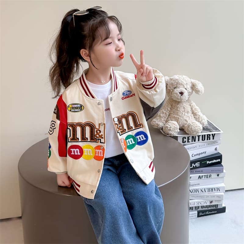 ATONGMU Абрикос Kids Бейсбольные куртки - изображение 2