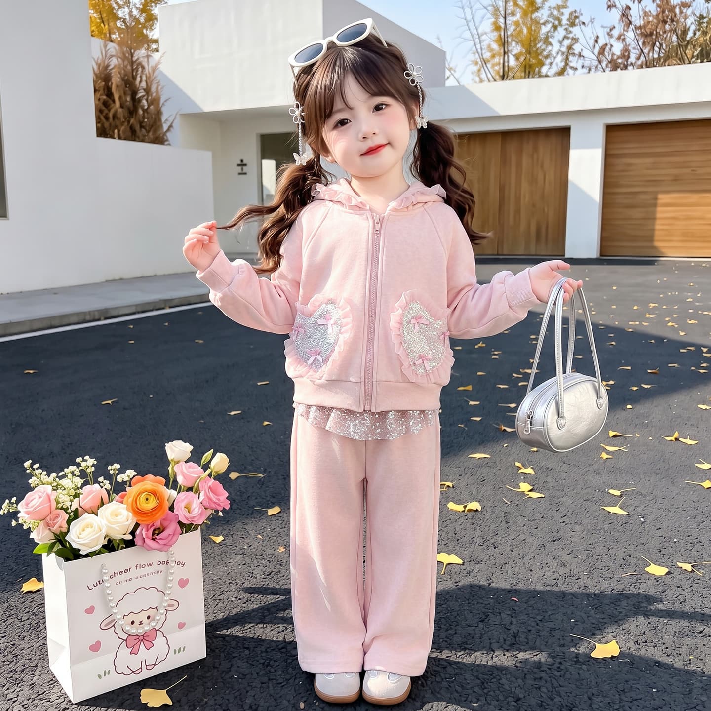 ATONGMU Клейкий рис Flour Kids Повседневные спортивные костюмы Наборы - изображение 4