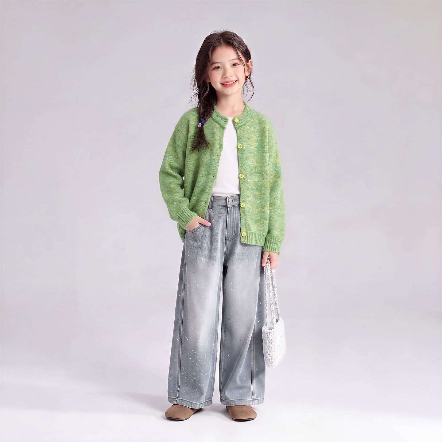 ATONGMU Зелёный Kids Свитеры - изображение 2