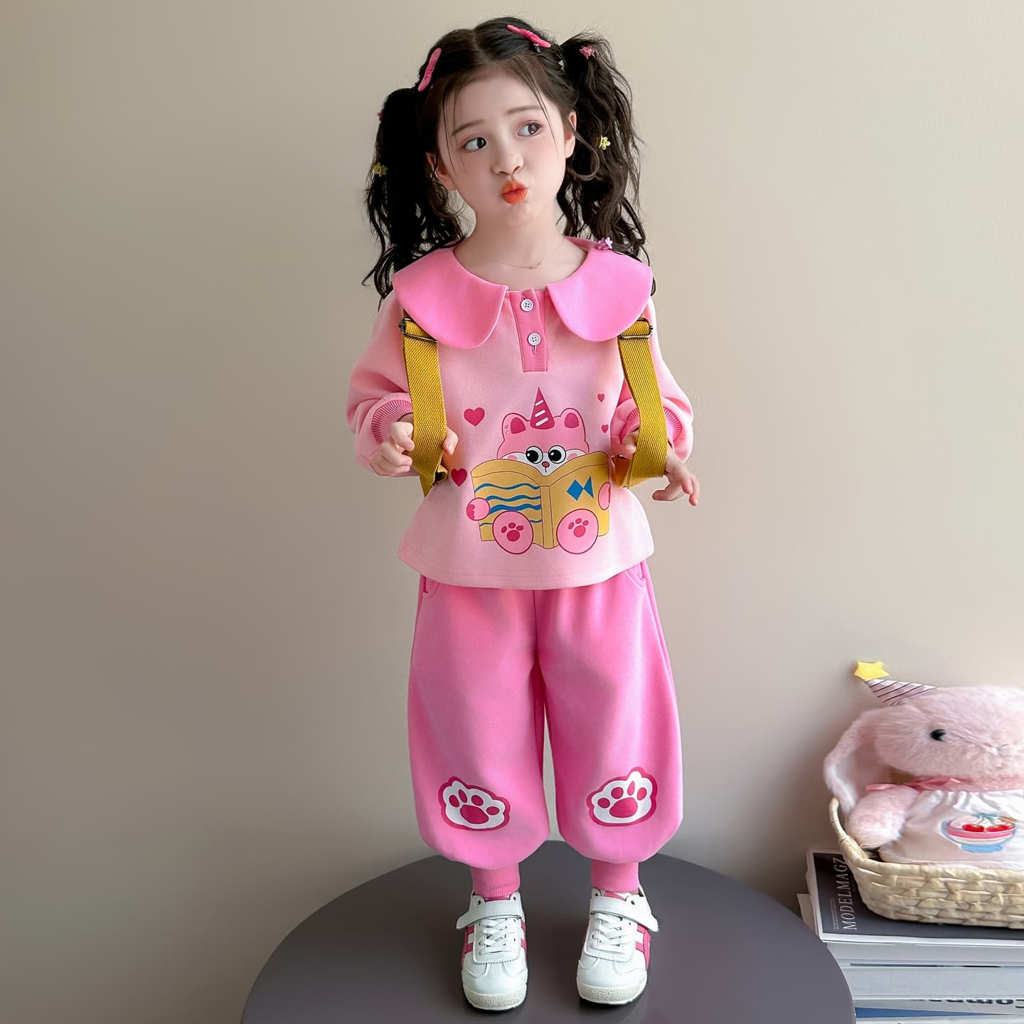 ATONGMU Розовый Kids Повседневные спортивные костюмы Наборы - изображение 4