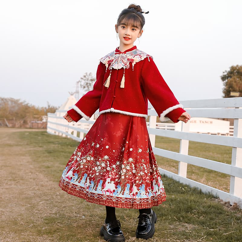 ATONGMU Красный Kids Ханьфу - изображение 2