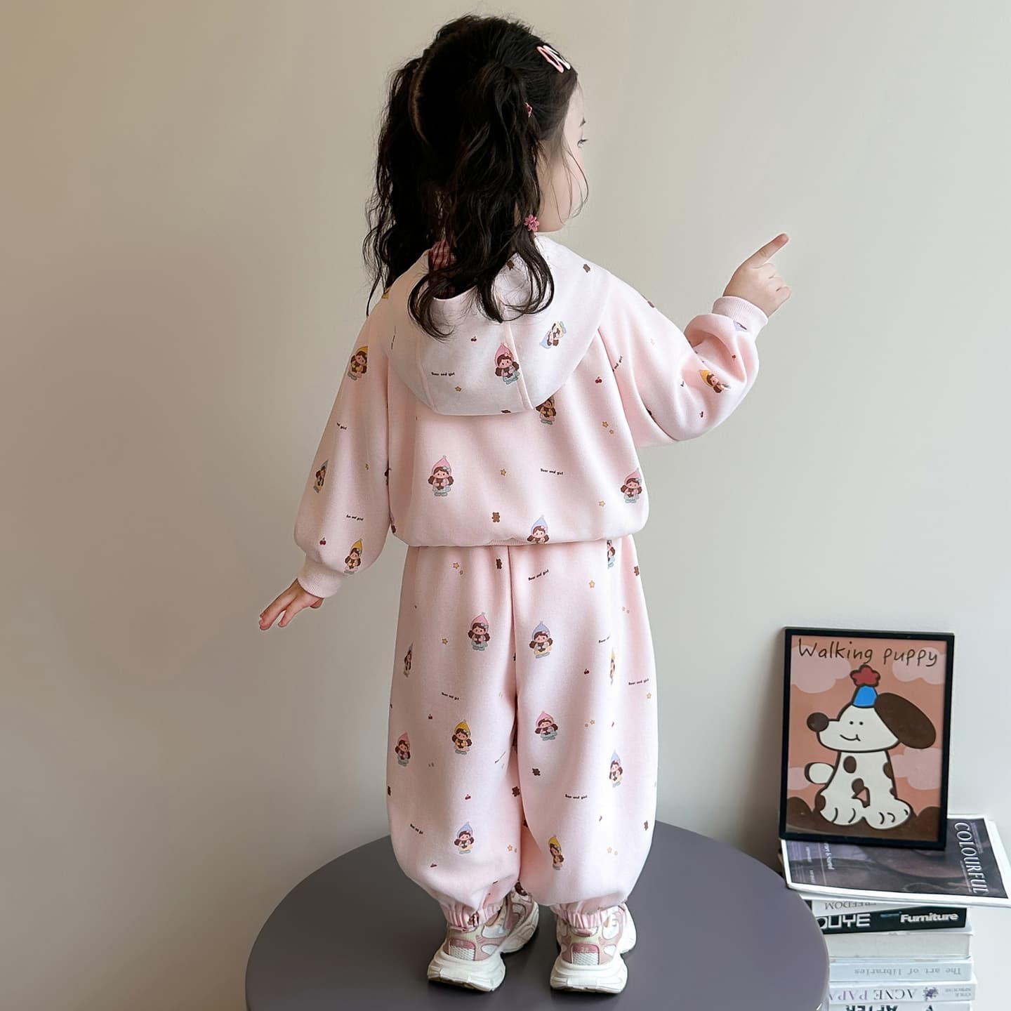 ATONGMU Розовый Kids Повседневные спортивные костюмы Наборы - изображение 4