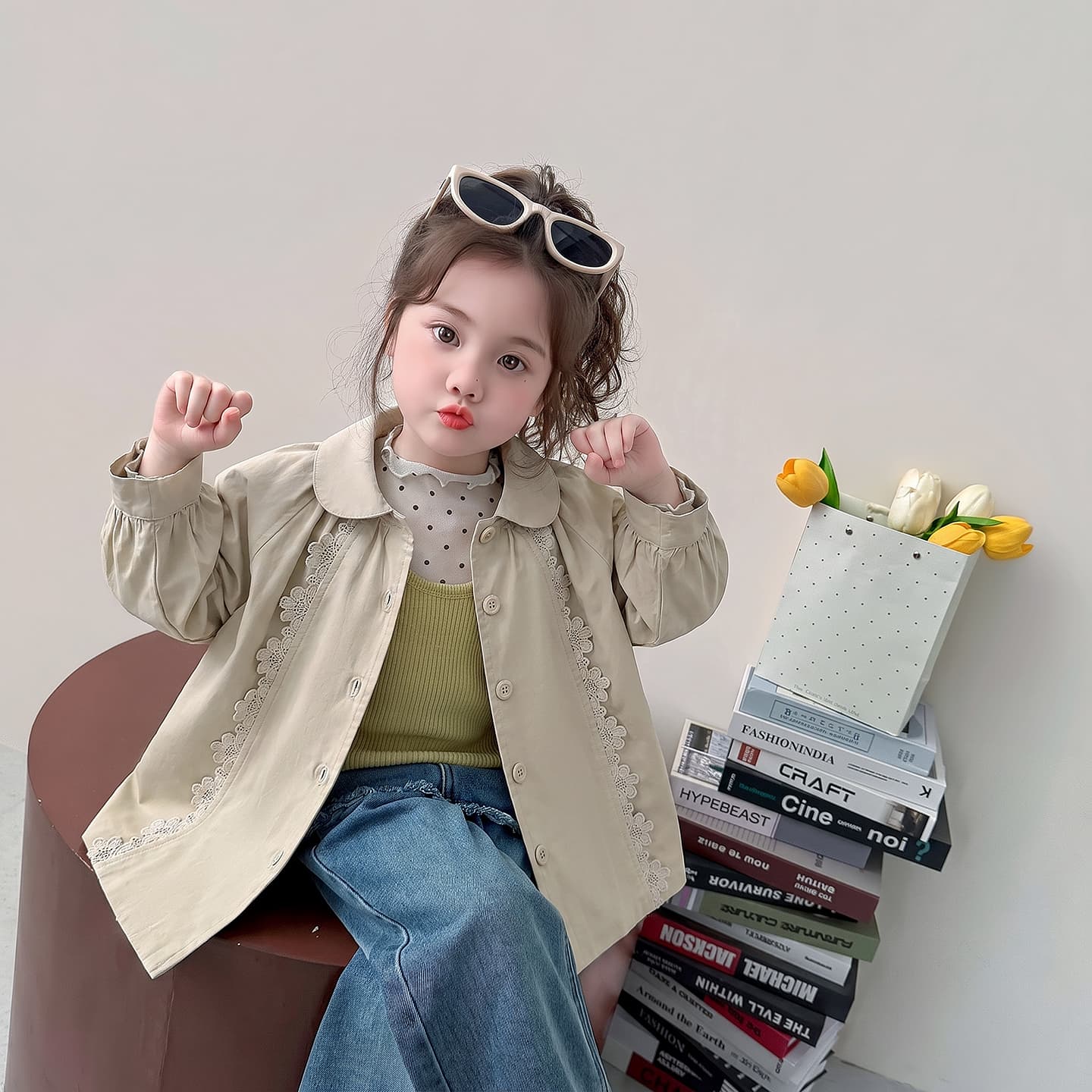 ATONGMU Хаки Kids Топы - изображение 4