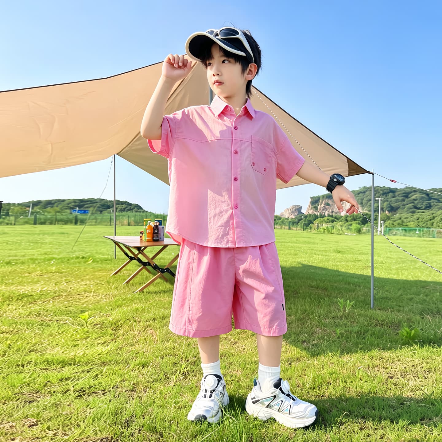ATONGMU Розовый Kids Повседневные спортивные костюмы Наборы - изображение 5