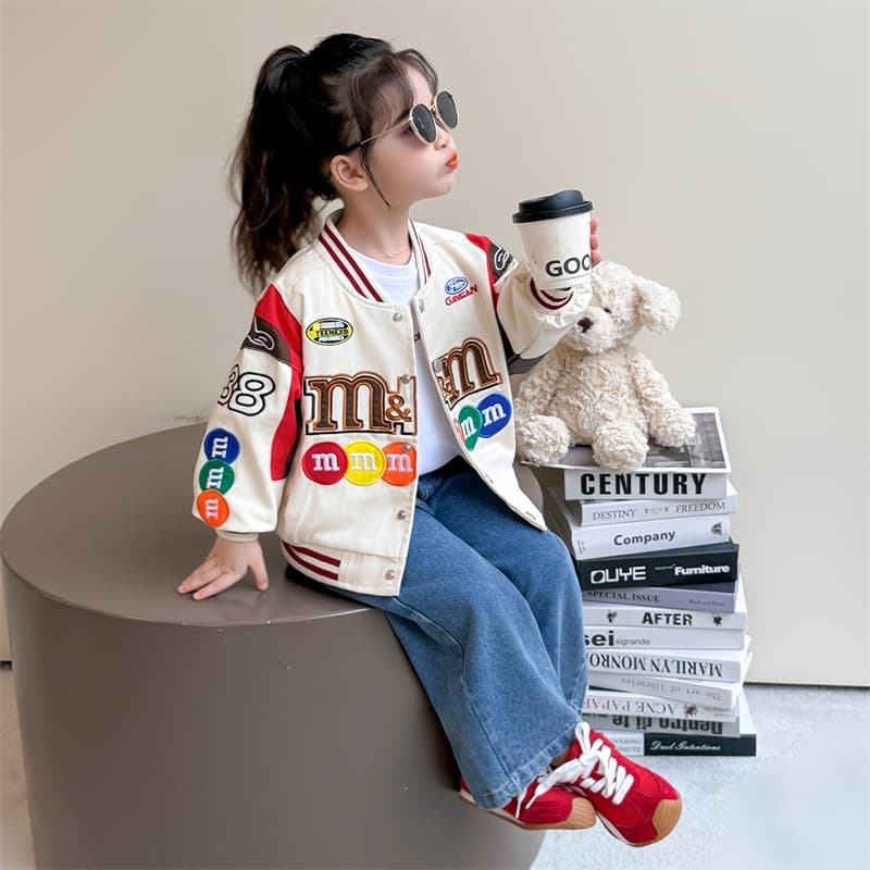 ATONGMU Абрикос Kids Бейсбольные куртки - изображение 4