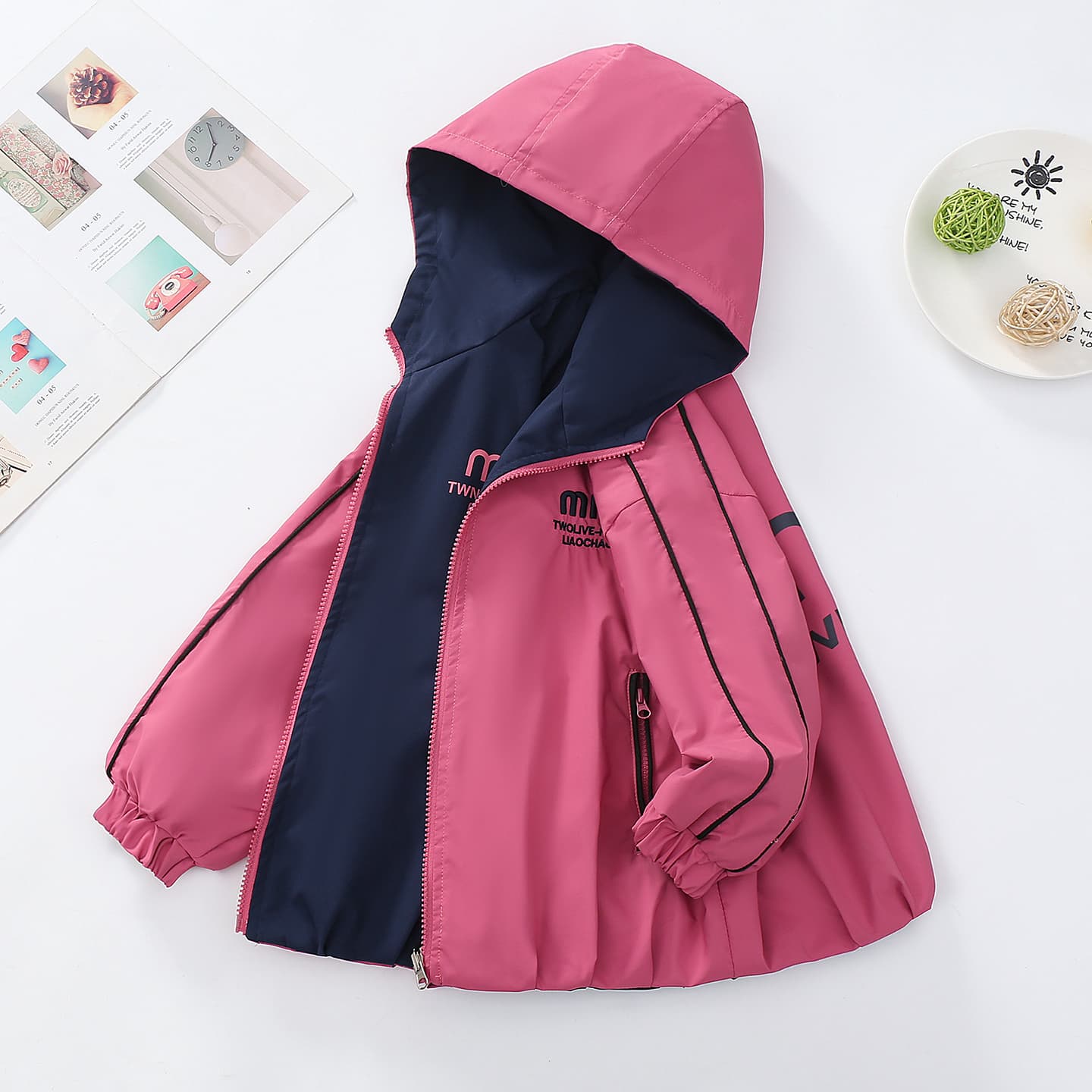 ATONGMU Розово-красный Kids Куртки - изображение 3