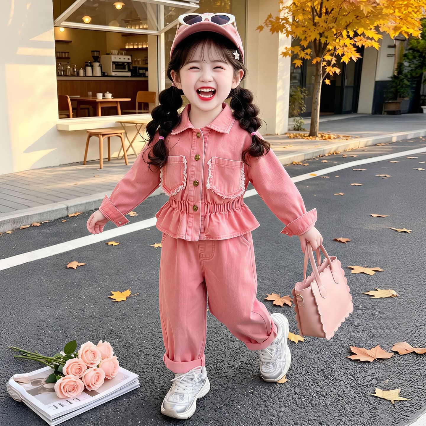 ATONGMU Розовый Kids Повседневные спортивные костюмы Наборы - изображение 2