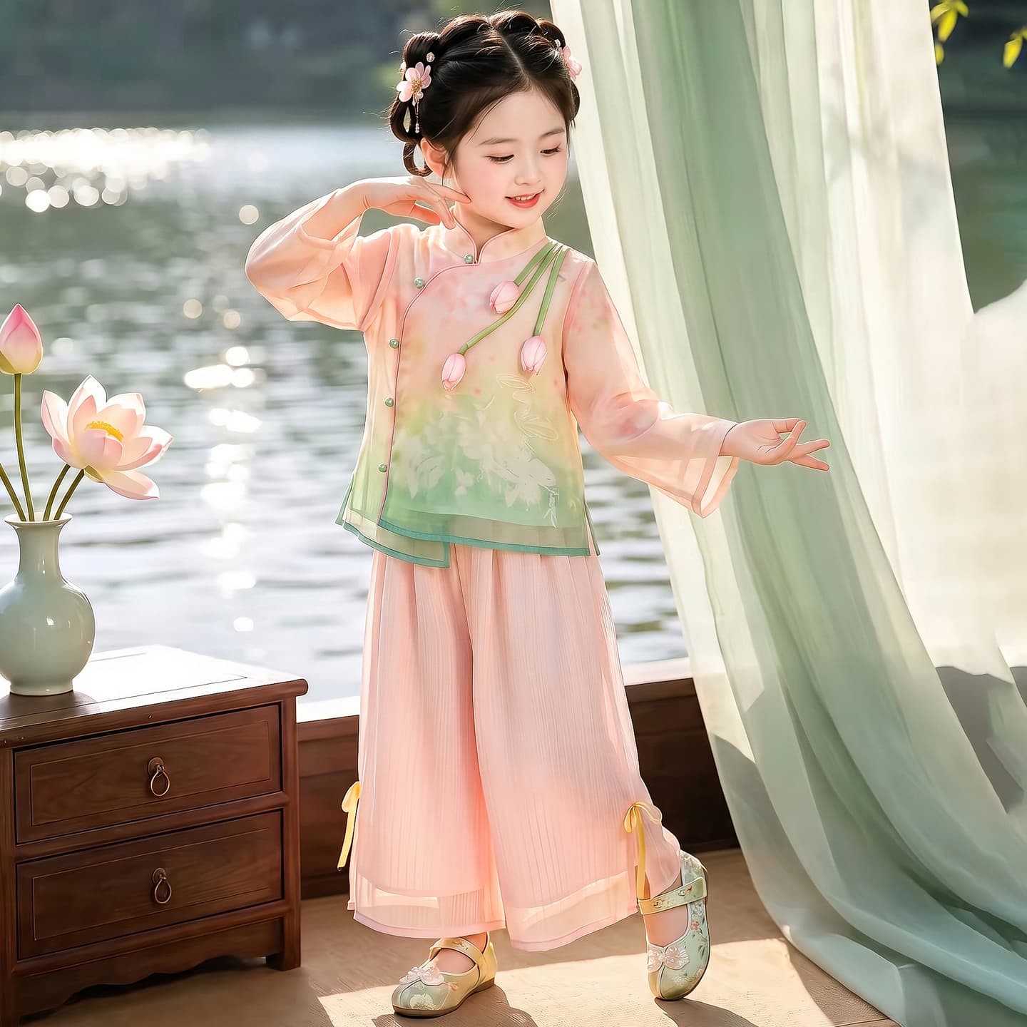 ATONGMU Цвет изображения Kids Традиционные китайские костюмы - изображение 5