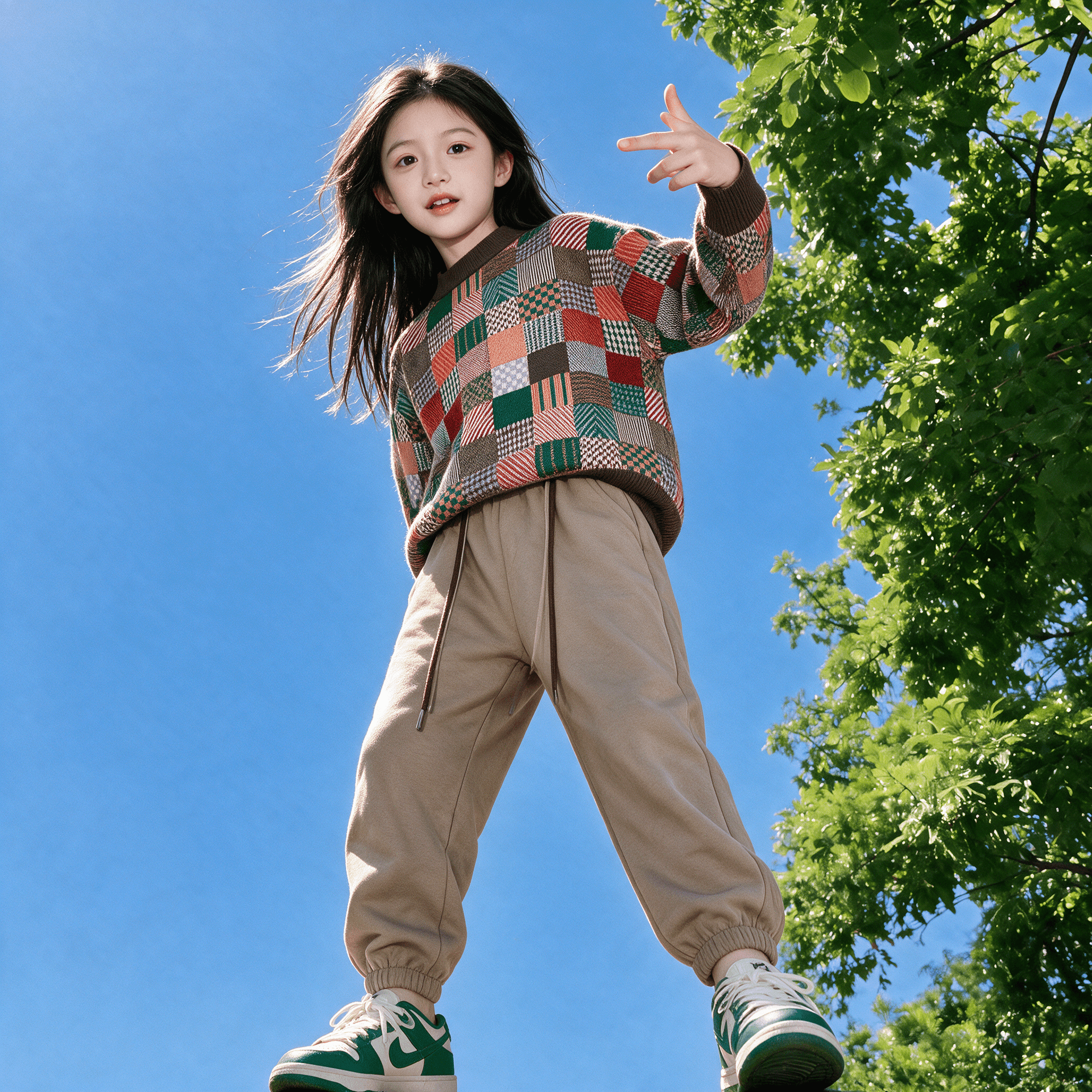 ATONGMU Многоцветная клетка Kids Свитеры - изображение 3