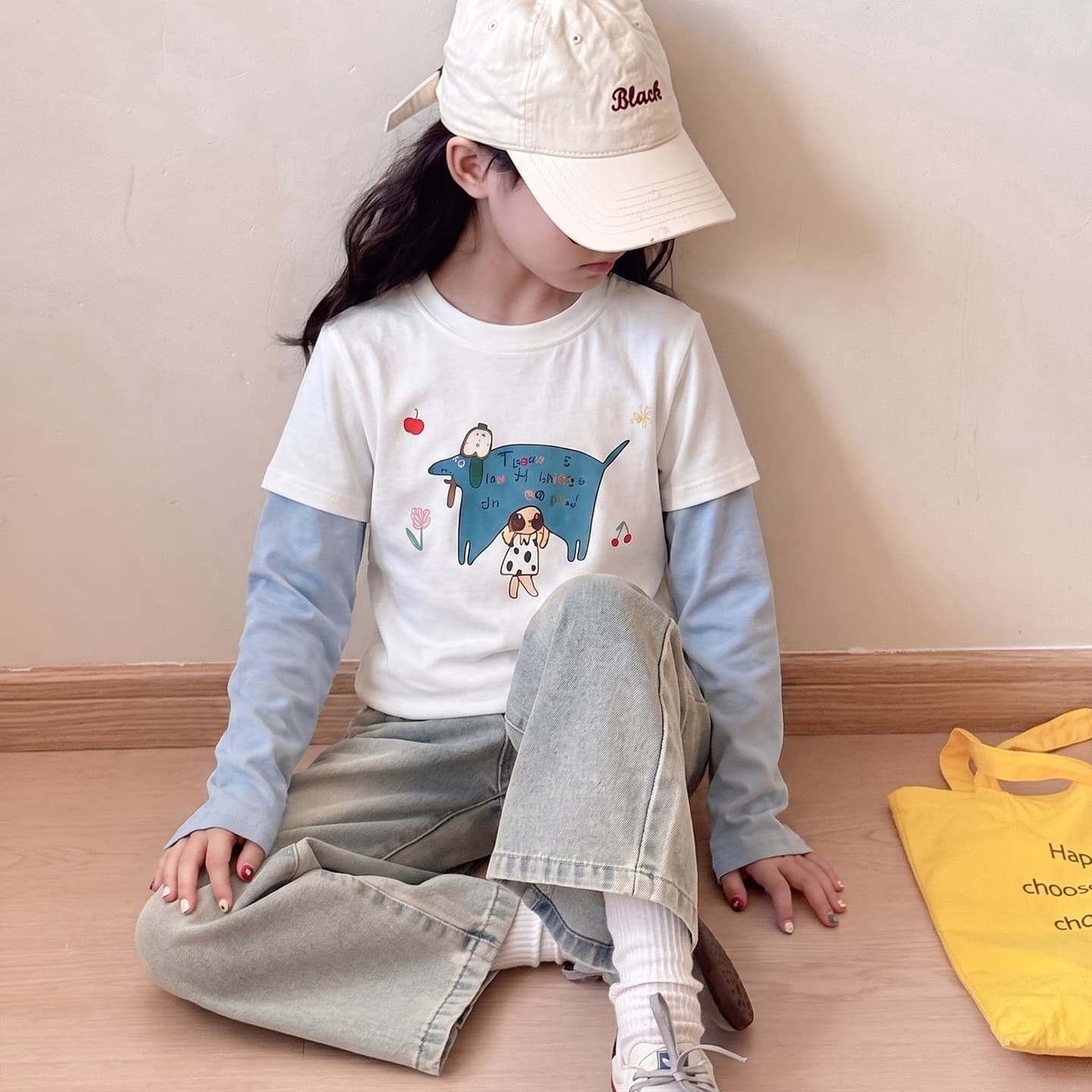 Футболка ATONGMU Синий Kids T-рубашки - изображение 2