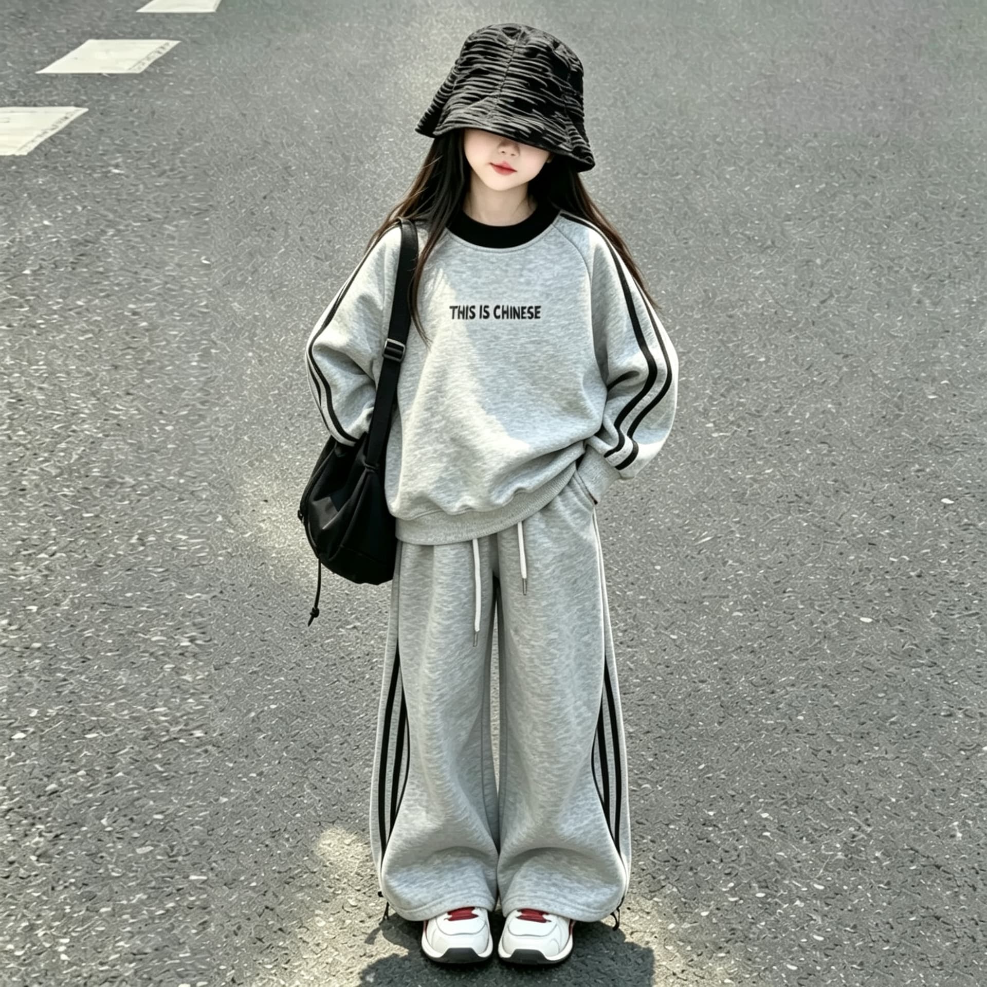 ATONGMU Серый комплект Kids Повседневные спортивные костюмы Наборы - изображение 3