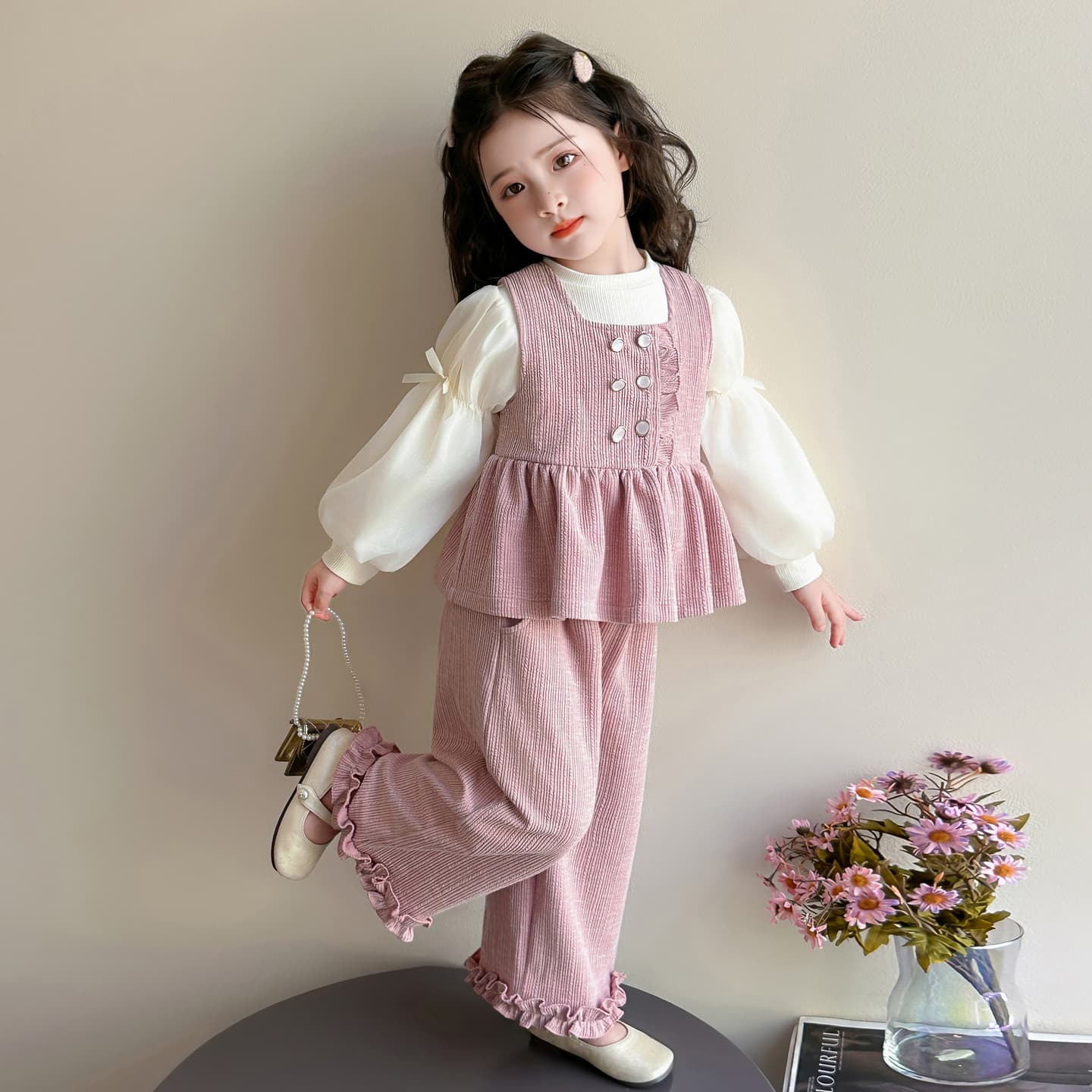 ATONGMU Розовый Kids Повседневные спортивные костюмы Наборы - изображение 2