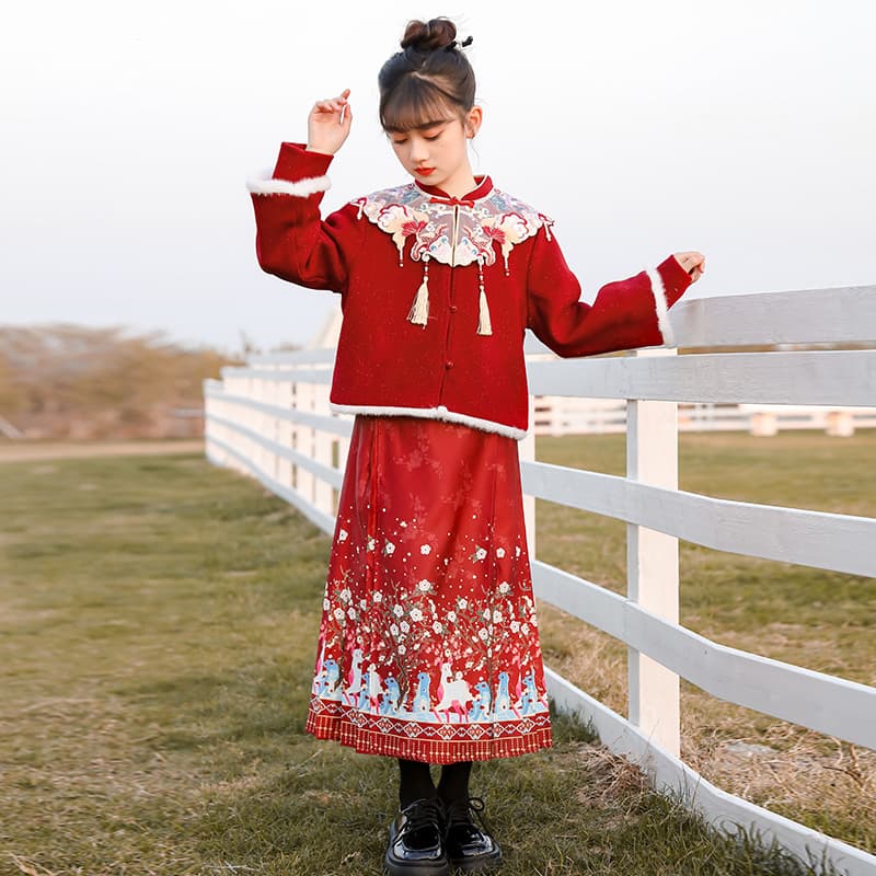 ATONGMU Красный Kids Ханьфу - изображение 4