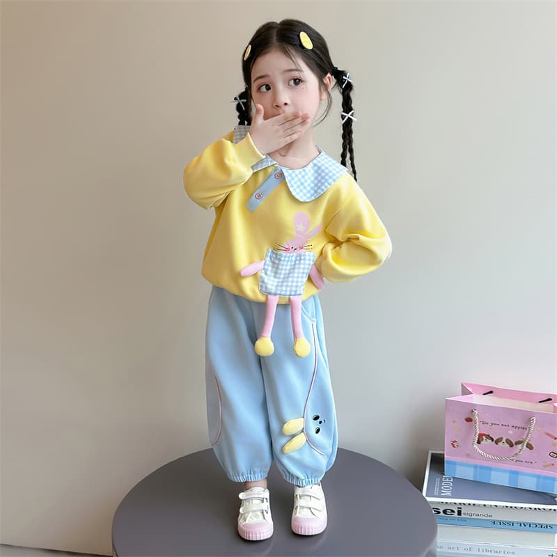 ATONGMU Желтый Kids Повседневные спортивные костюмы Наборы - изображение 4