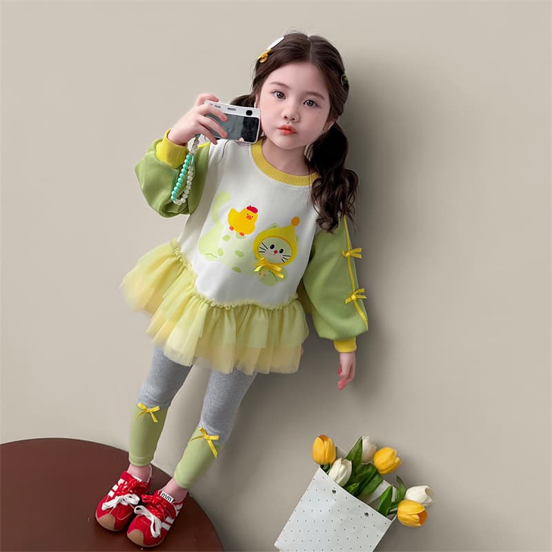 ATONGMU Зелёный Kids Повседневные спортивные костюмы Наборы - изображение 4