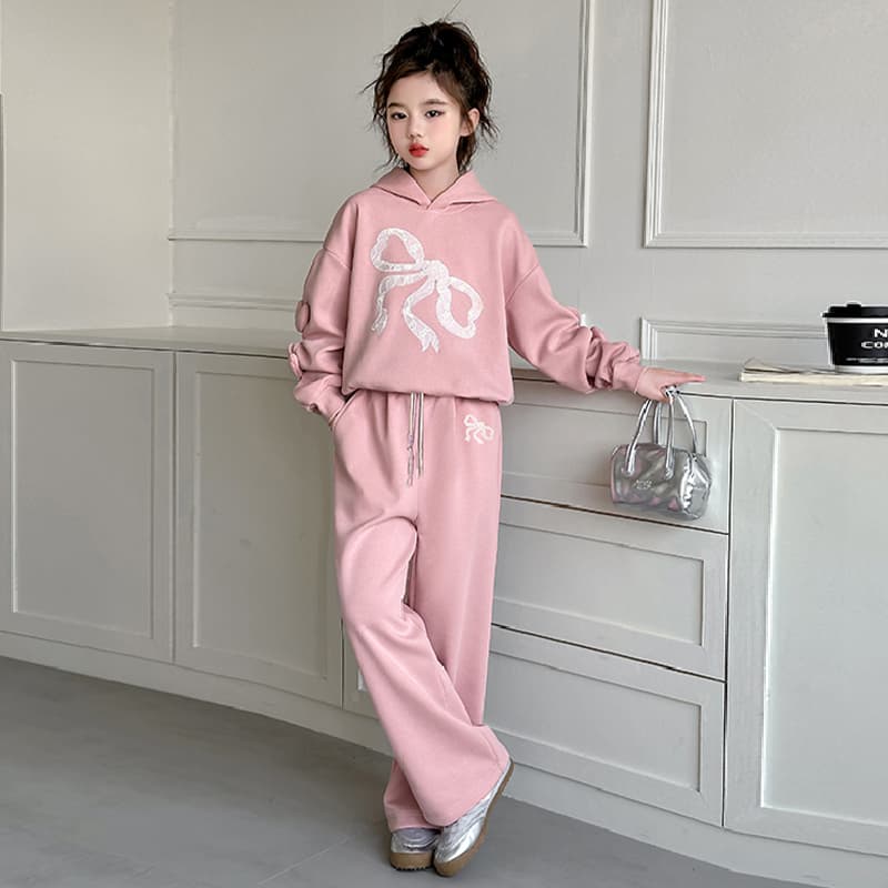 ATONGMU Розовый Kids Повседневные спортивные костюмы Наборы - изображение 3