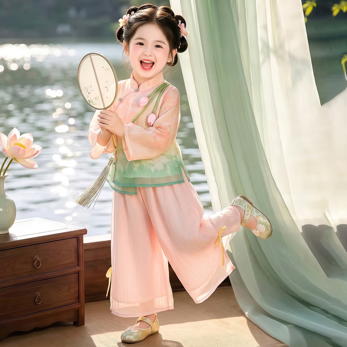 ATONGMU Цвет изображения Kids Традиционные китайские костюмы - изображение 4