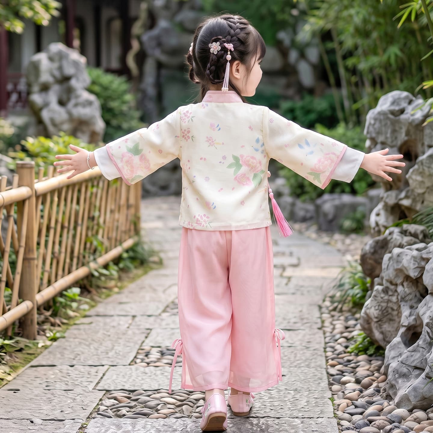 ATONGMU Розовый Kids Традиционные китайские костюмы - изображение 3
