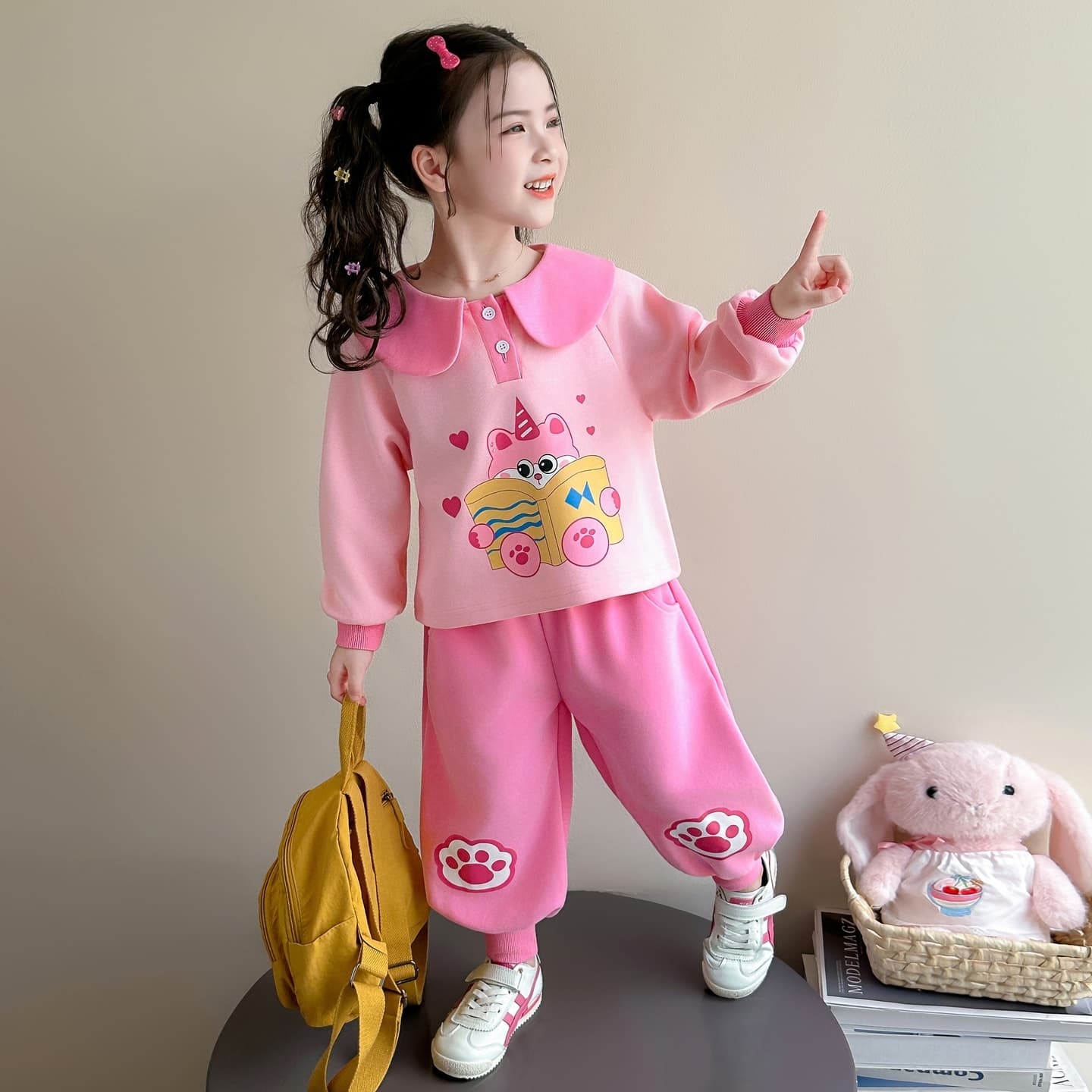 ATONGMU Розовый Kids Повседневные спортивные костюмы Наборы - изображение 2