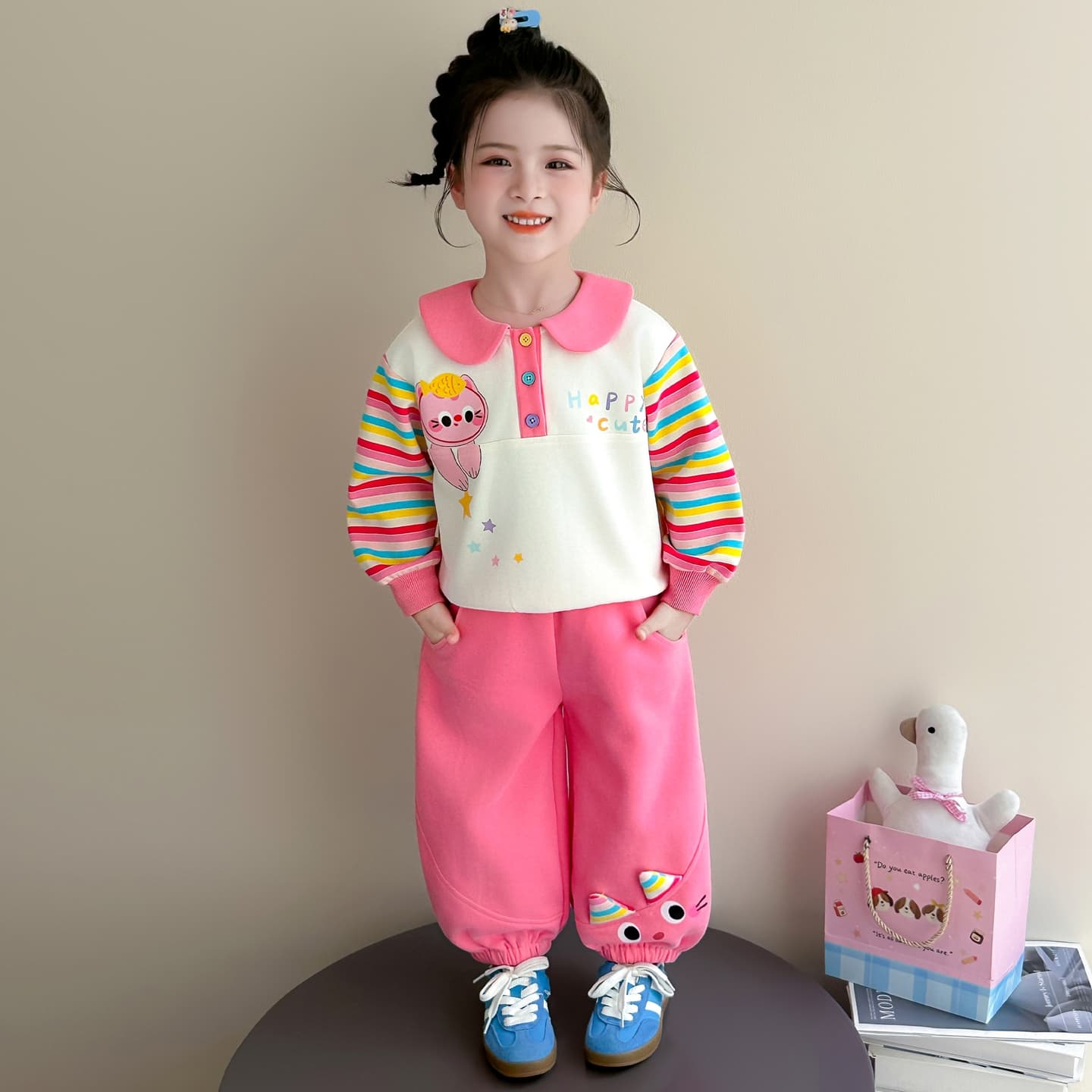 ATONGMU Цвет изображения Kids Повседневные спортивные костюмы Наборы - изображение 2