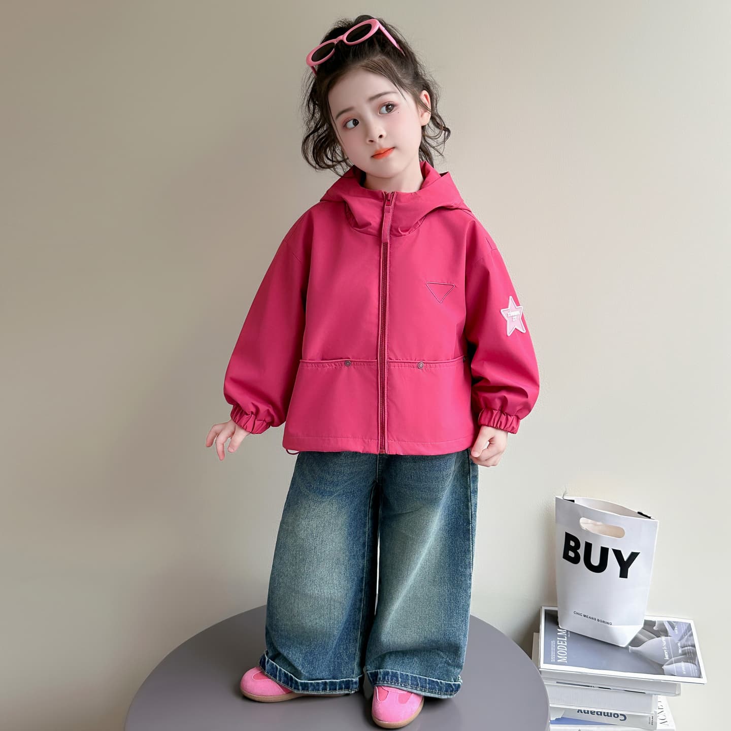 ATONGMU Розово-красный Kids Куртки - изображение 3
