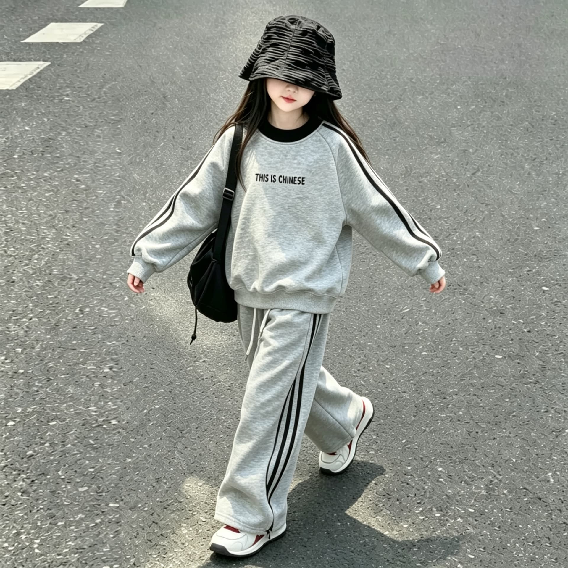 ATONGMU Серый комплект Kids Повседневные спортивные костюмы Наборы - изображение 2