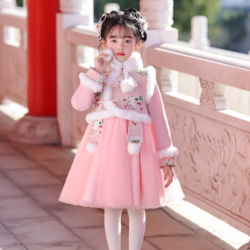 ATONGMU Розовый Kids Ханьфу - изображение 3