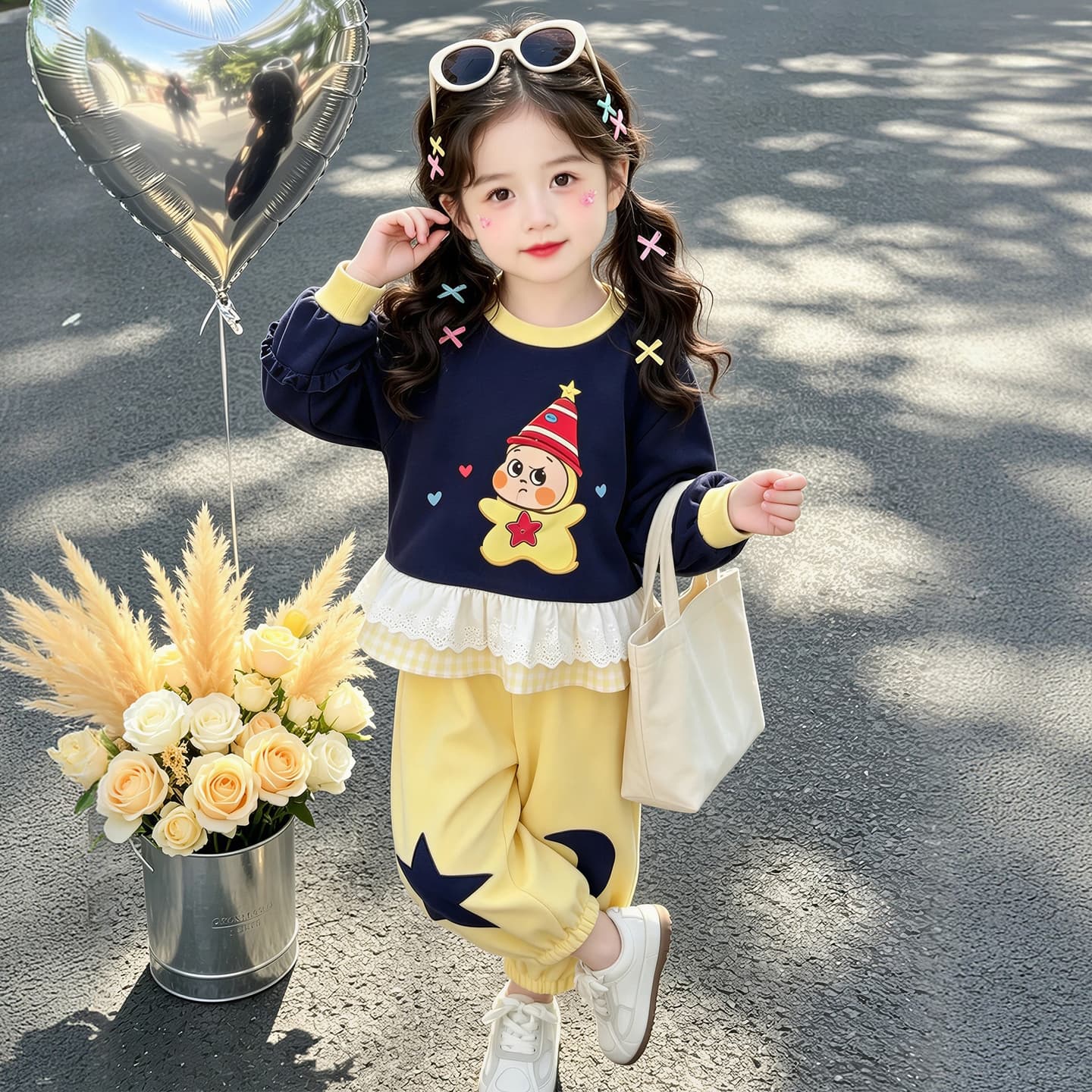 ATONGMU Желтый Kids Повседневные спортивные костюмы Наборы - изображение 5
