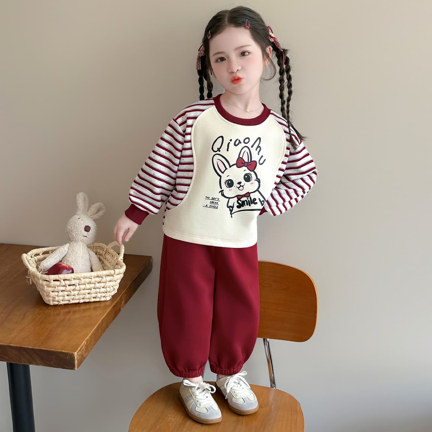ATONGMU Красный Kids Повседневные спортивные костюмы Наборы - изображение 2