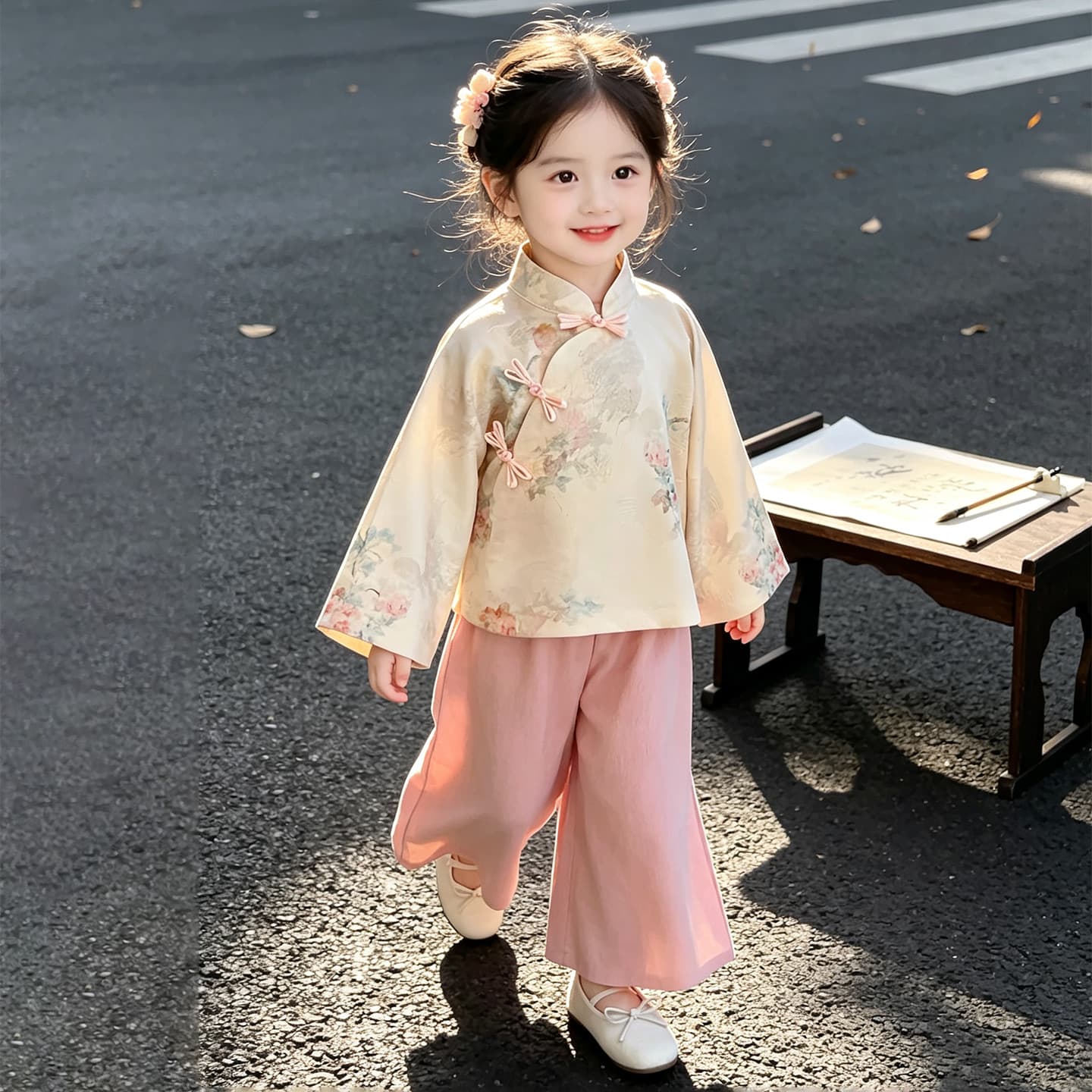 ATONGMU Розовый Kids Традиционные китайские костюмы - изображение 3