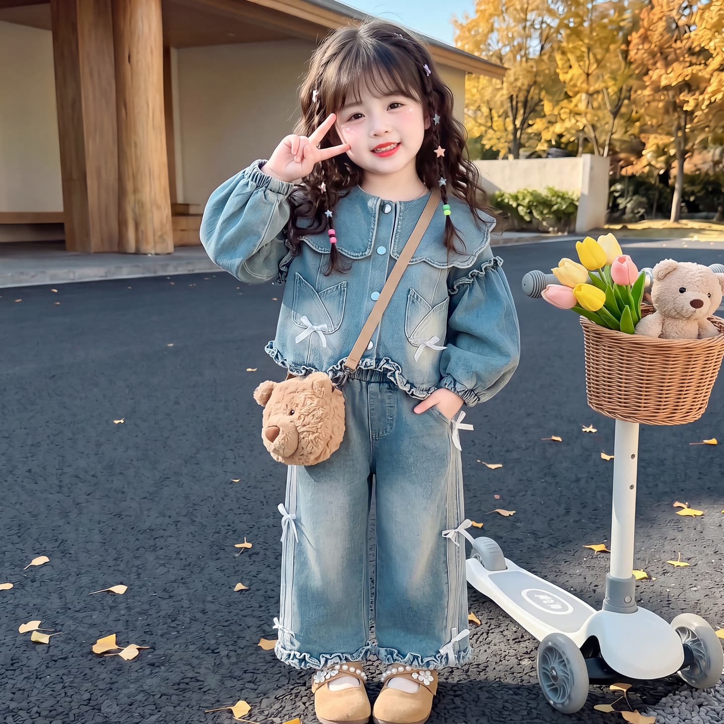 ATONGMU Деним Kids Повседневные спортивные костюмы Наборы - изображение 2